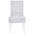 Swen Studio -  Dining Chairs 6 pcs Light Brown Kubu Rattan and Mango Wood(3x246654)